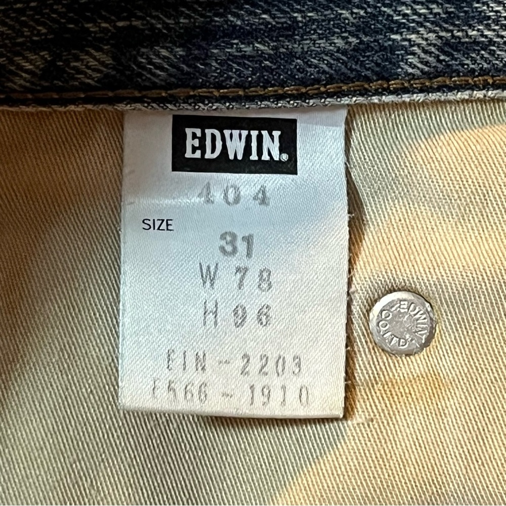 Edwin International Basic 404 Denim Jean Shorts S… - image 10